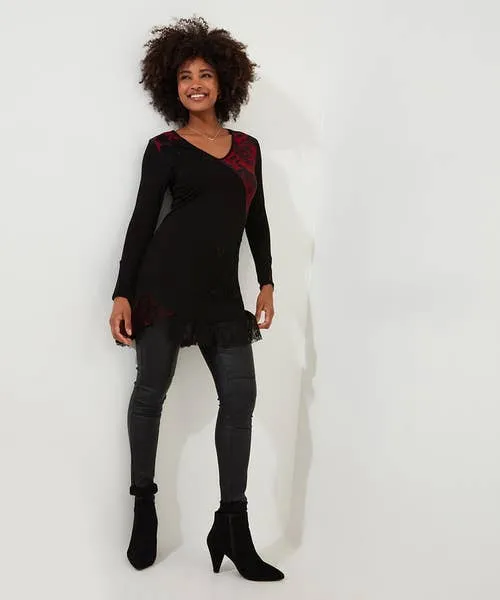 Tops Tunics and Blouses Apparel Joebrowns Joe8217s Favourite Cutabout Jersey Tunic Black