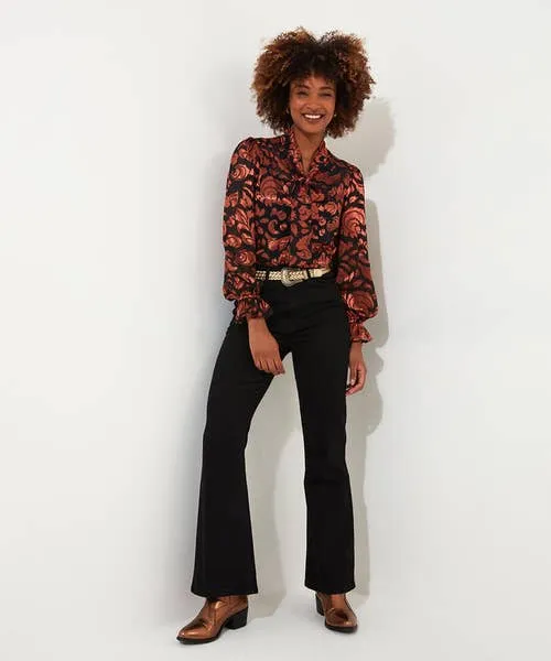Tops Tunics and Blouses Sophia Tie Neck Blouse Black Joebrowns Apparel Tops Tunics and Blouses Sophia Tie Neck Blouse Black Joebrowns Apparel