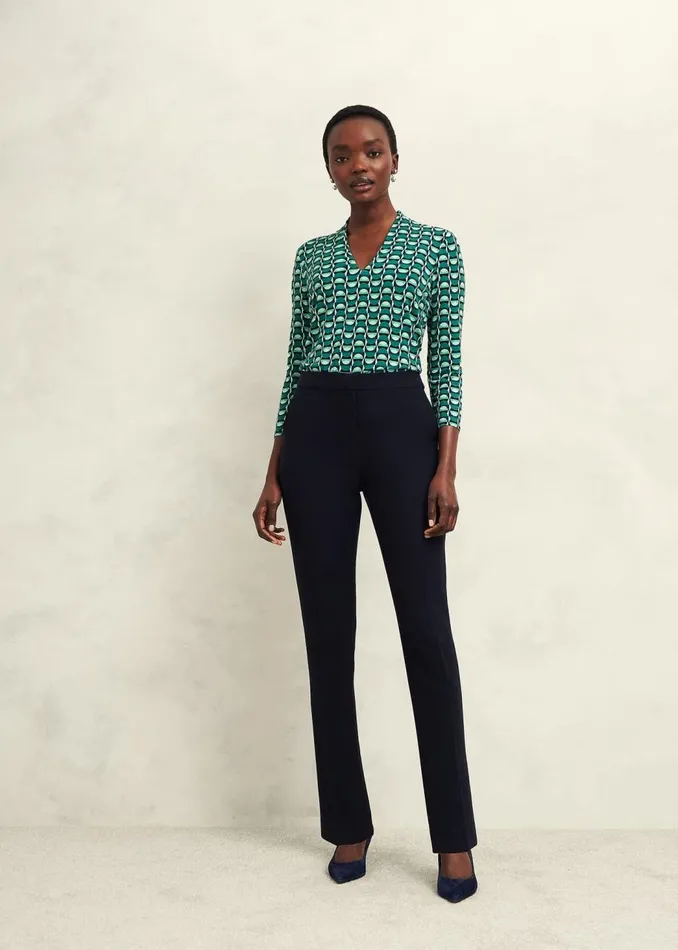 Tops Women HOBBS Aimee Printed Top Agate Green