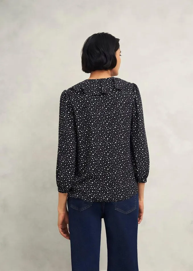 Tops Women HOBBS May Blouse Black Ivory