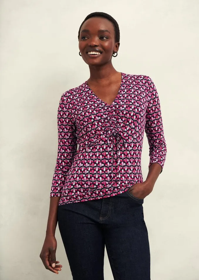 Tops Women HOBBS Simmy Printed Top Zinnia Multi