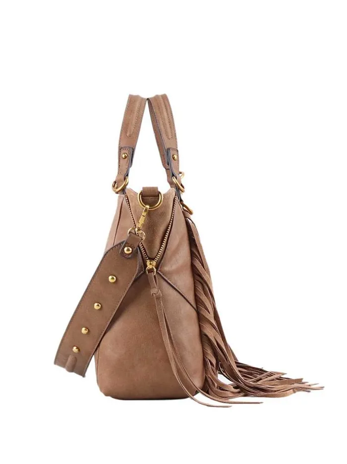 Tote Bags Jessica Simpson Walton Satchel In Almond Brown