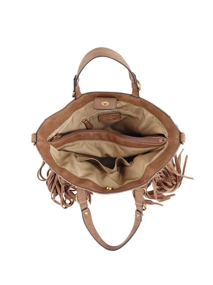 Tote Bags Jessica Simpson Walton Satchel In Almond Brown