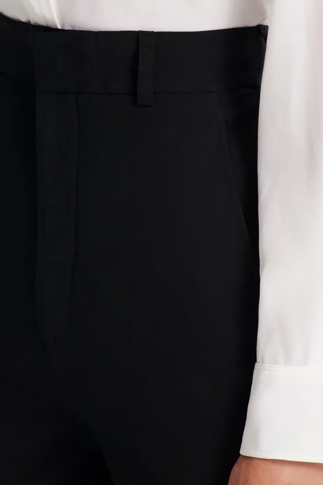 Trousers Scanlan Theodore Women TAILORED CROPPED TROUSER BLACK