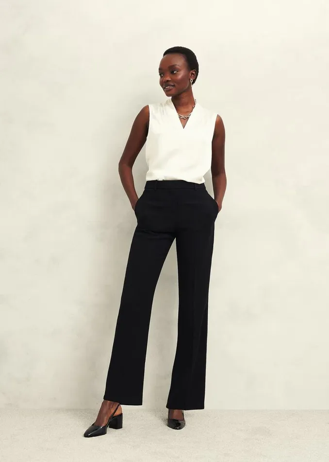 Trousers Women HOBBS Maya Straight Trousers Black