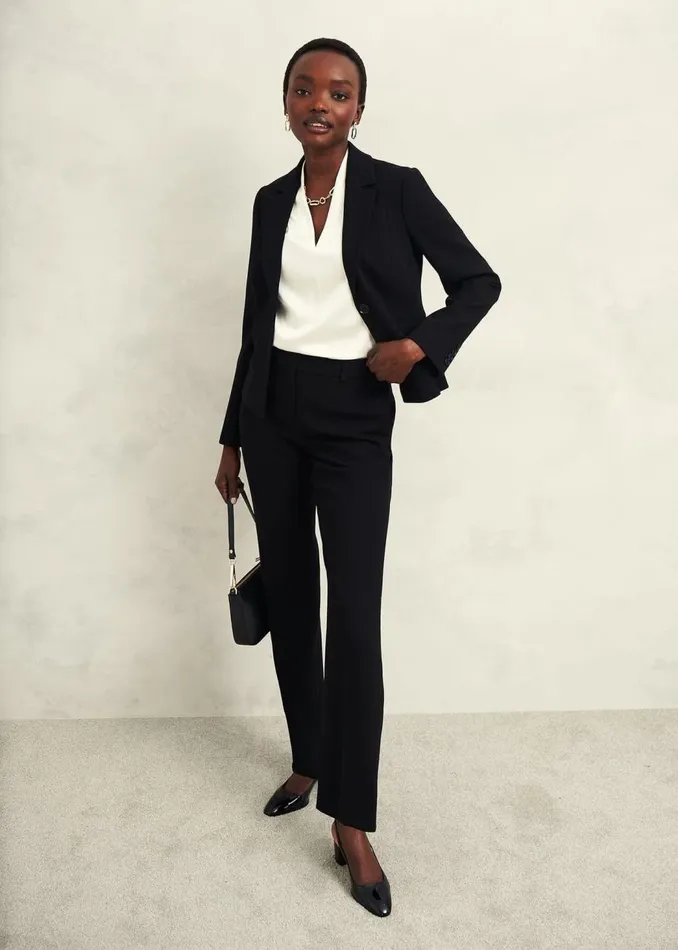 Trousers Women HOBBS Maya Straight Trousers Black