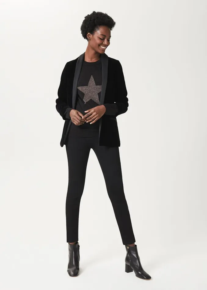 Trousers Women HOBBS Petite Gia Sculpting Jeans Black