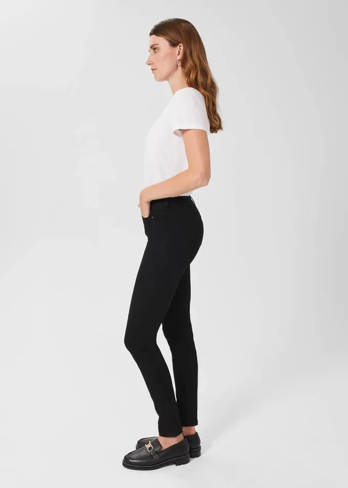 Trousers Women HOBBS Petite Gia Sculpting Jeans Black