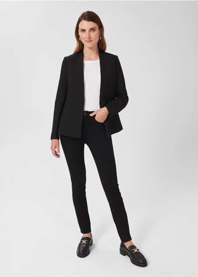 Trousers Women HOBBS Petite Gia Sculpting Jeans Black