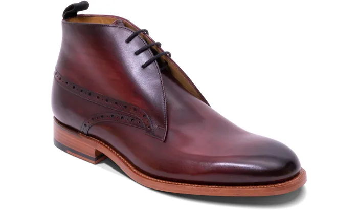 Tyne 2 8211 Hand Brushed Burgundy Men Barker Shoes Mens Boots