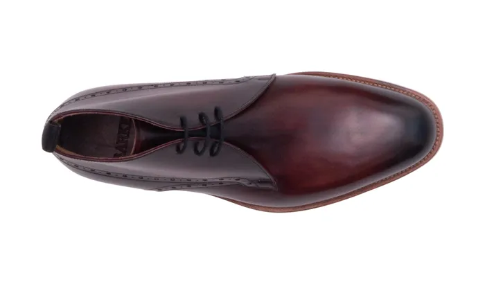 Tyne 2 8211 Hand Brushed Burgundy Men Barker Shoes Mens Boots
