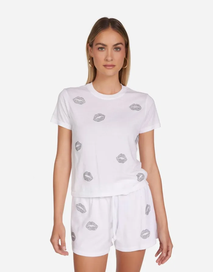 Ursula Stud Kisses White Women039s Lauren Moshi Short Sleeve