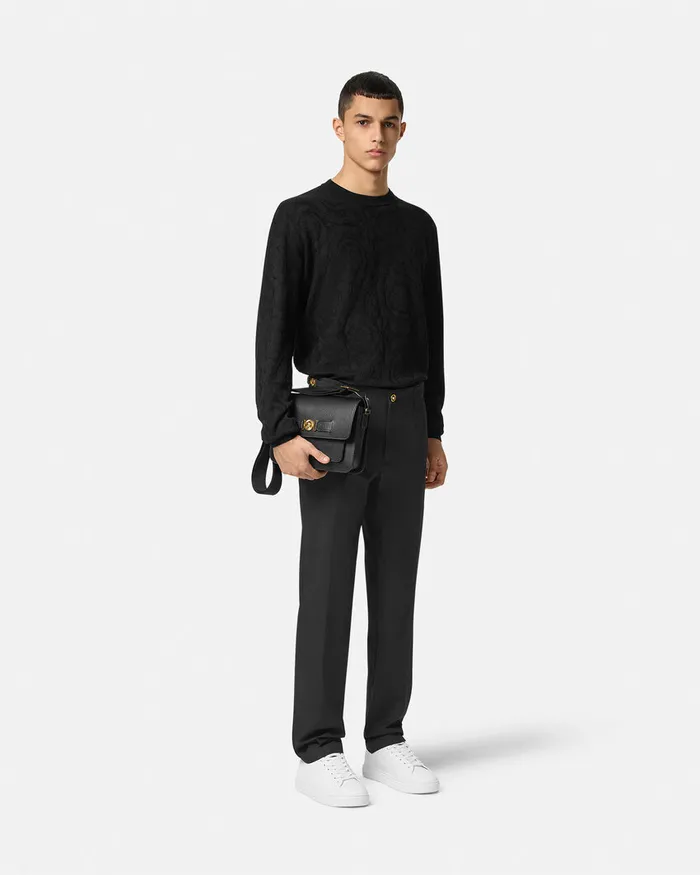 Versace Blazers and Suits Men Medusa Biggie StraightFit Pants Black