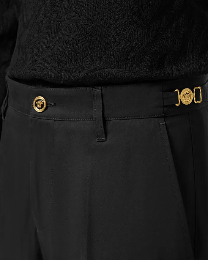 Versace Blazers and Suits Men Medusa Biggie StraightFit Pants Black