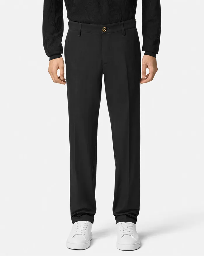 Versace Blazers and Suits Men Medusa Biggie StraightFit Pants Black