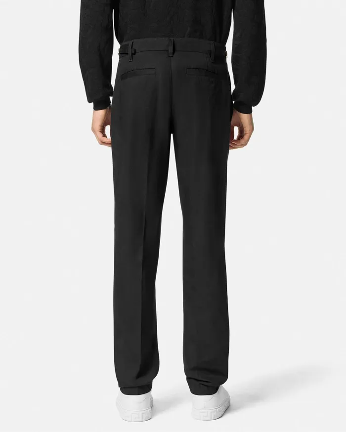 Versace Blazers and Suits Men Medusa Biggie StraightFit Pants Black