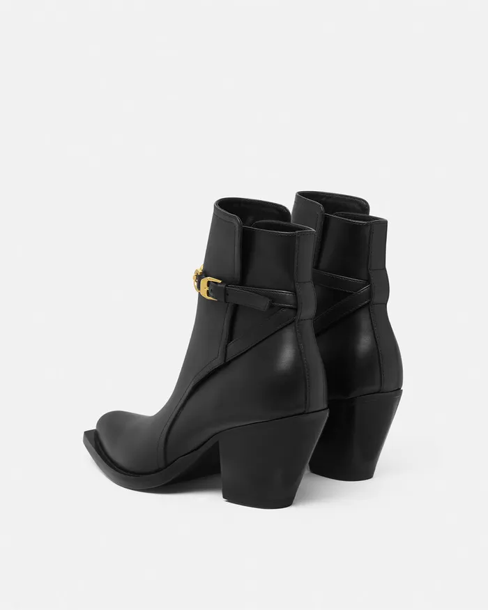 Versace Boots Women Medusa 03995 Ankle Boots 25034 65 Mm Blackgold