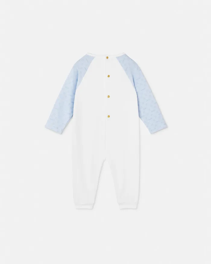 Versace Clothing Kids Logo Baby Sleepsuit White