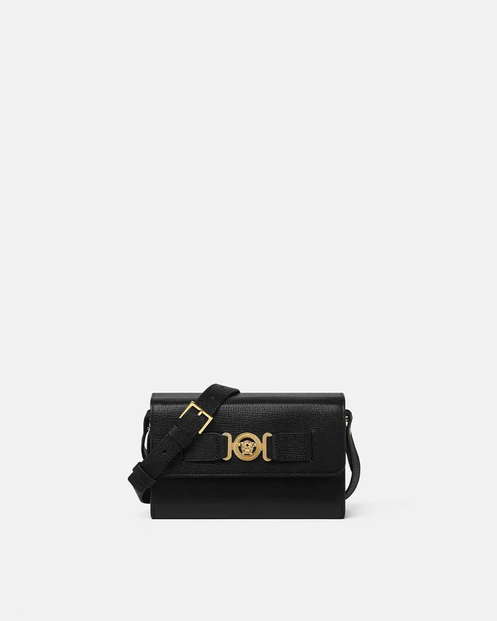 Versace Crossbody and Messengers Men Medusa Biggie Messenger Bag Blackgold