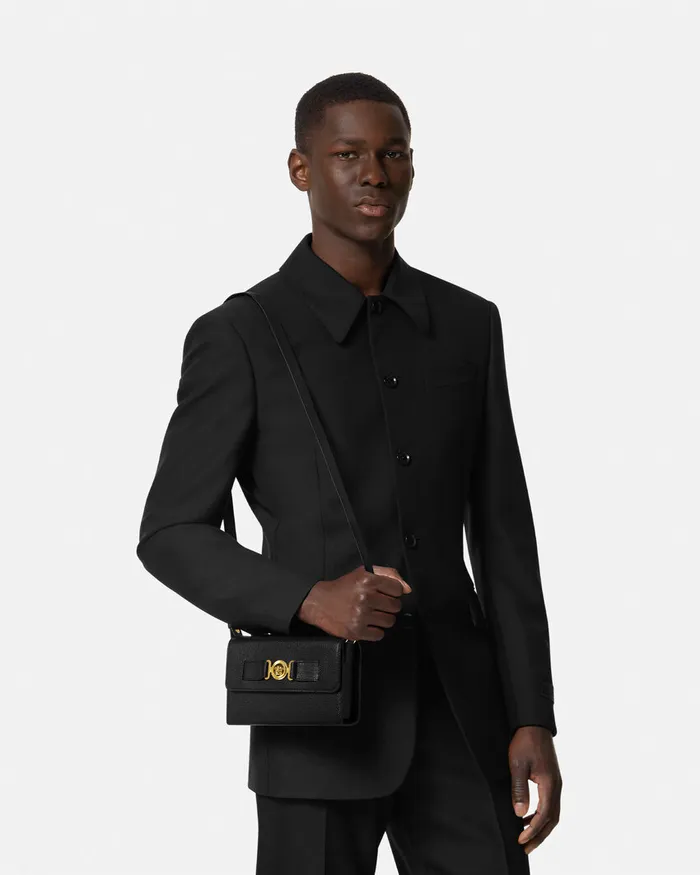 Versace Crossbody and Messengers Men Medusa Biggie Messenger Bag Blackgold