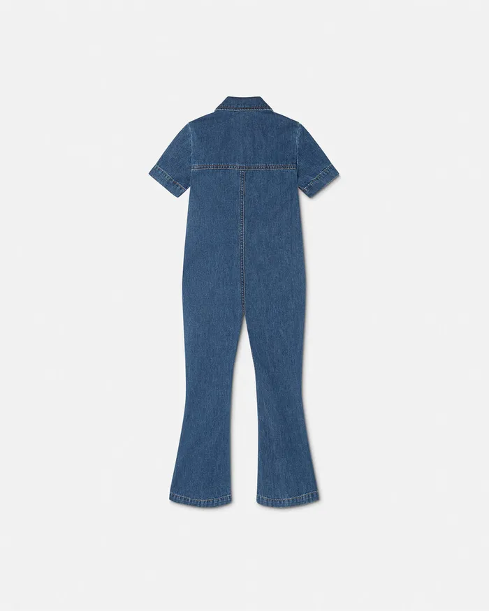 Versace Denim Kids Denim Jumpsuit Blue