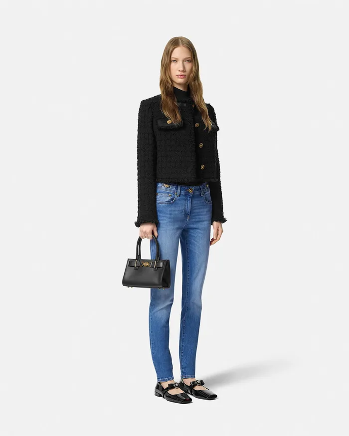 Versace Denim Women Medusa 03995 Skinny Jeans Blue