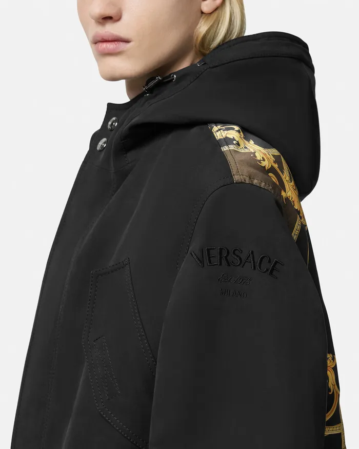Versace Jackets and Coats Men La Coupe Des Dieux Trench Coat Black