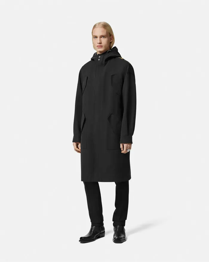 Versace Jackets and Coats Men La Coupe Des Dieux Trench Coat Black