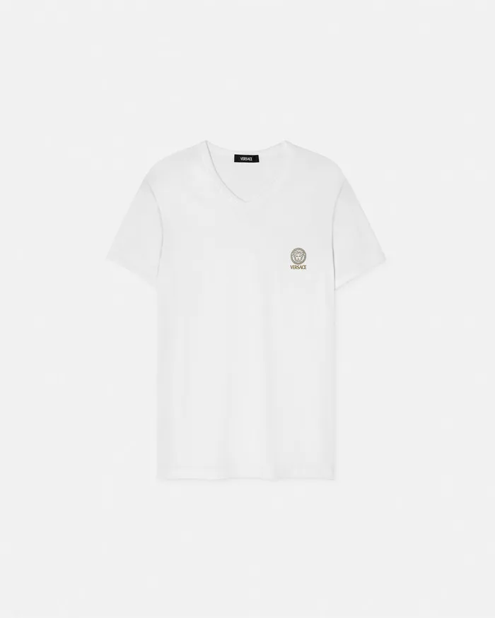 Versace Loungewear and Pajamas Men Medusa Undershirt White