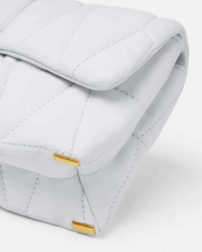 Versace Mini Bags and Clutches Women Kleio Quilted Mini Bag White