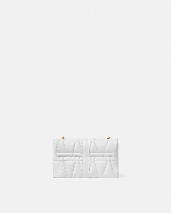 Versace Mini Bags and Clutches Women Kleio Quilted Mini Bag White