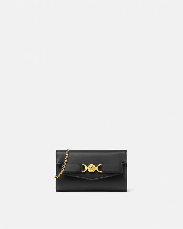Versace Mini Bags and Clutches Women Medusa 03995 Clutch Blackgold