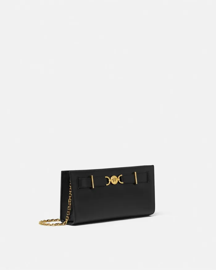 Versace Mini Bags and Clutches Women Medusa 03995 Clutch Blackgold