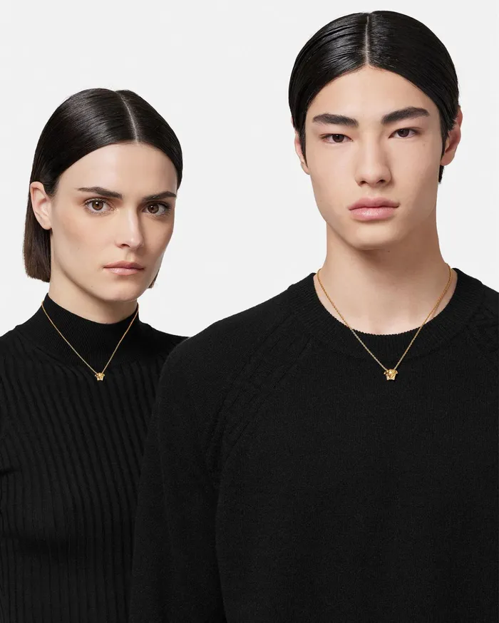 Versace Necklaces WomenMen La Medusa Necklace Light Gold