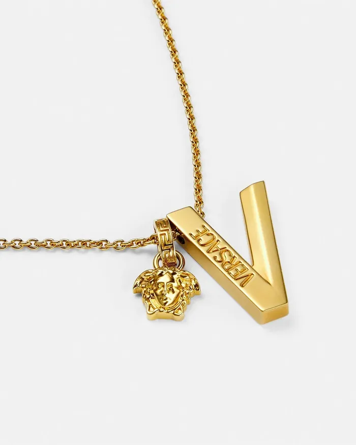 Versace Necklaces WomenMen V2025 Chain Necklace Light Gold