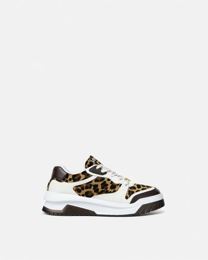 Versace Odissea Men Leopard Odissea Sneakers Animalier