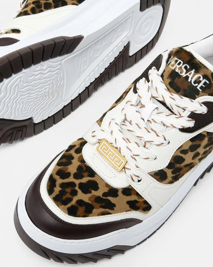 Versace Odissea Men Leopard Odissea Sneakers Animalier