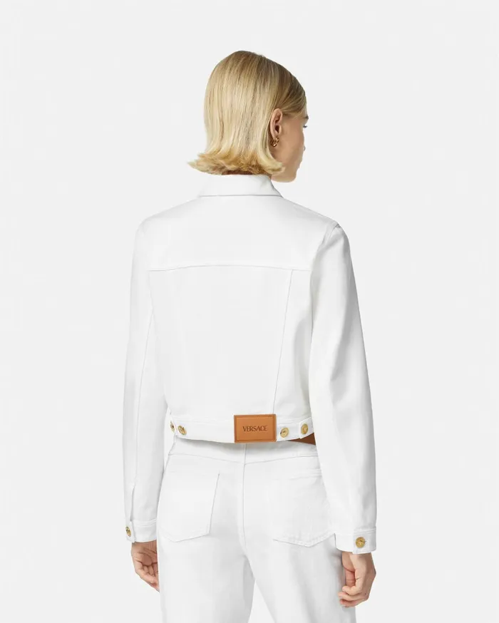 Versace Outerwear and Coats Women Denim Jacket White
