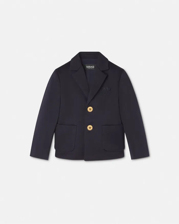 Versace Outerwear and Jackets Kids Milano Stamp Baby Jacket Blue