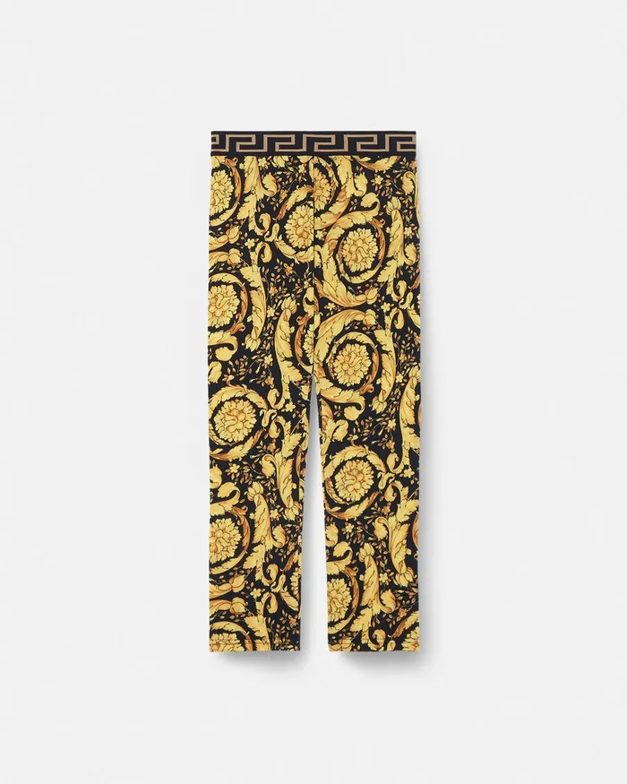 Versace Pants and Skirts Kids Barocco Leggings Blackprint