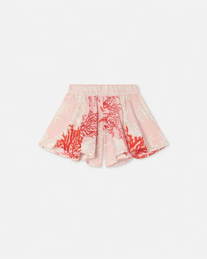 Versace Pants and Skirts Kids Barocco Sea Baby Shorts Coral