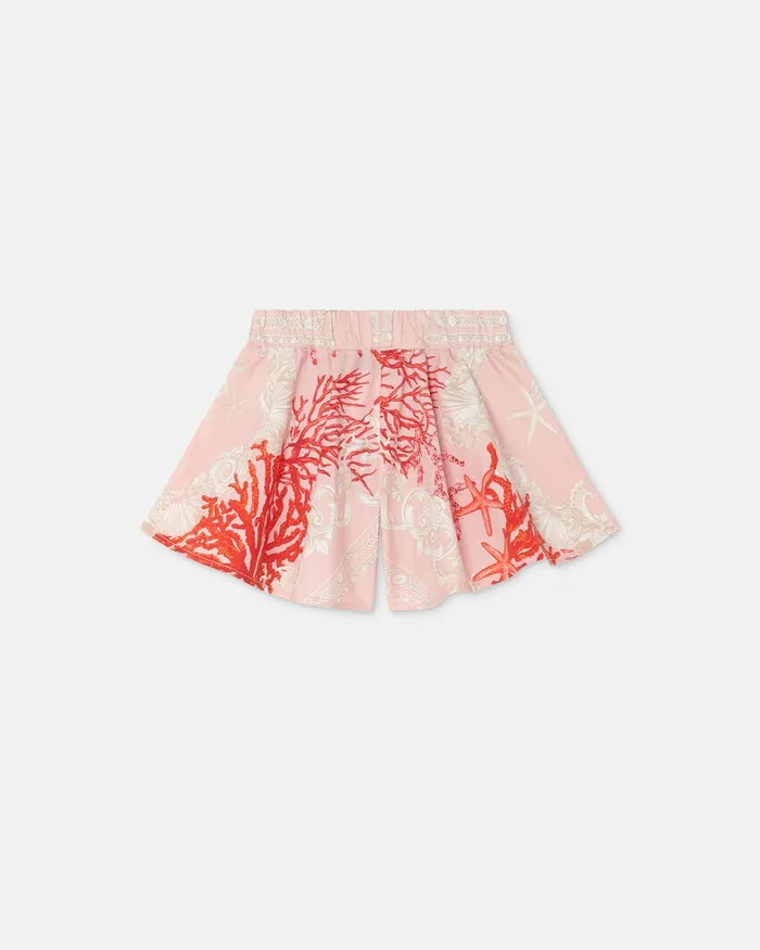 Versace Pants and Skirts Kids Barocco Sea Baby Shorts Coral