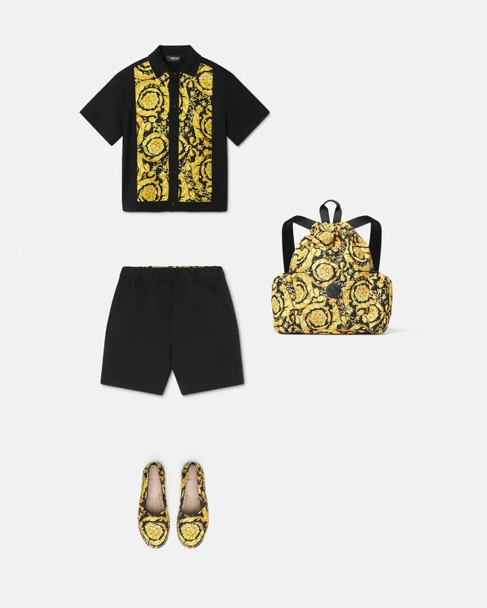 Versace Pants Kids Shorts Black