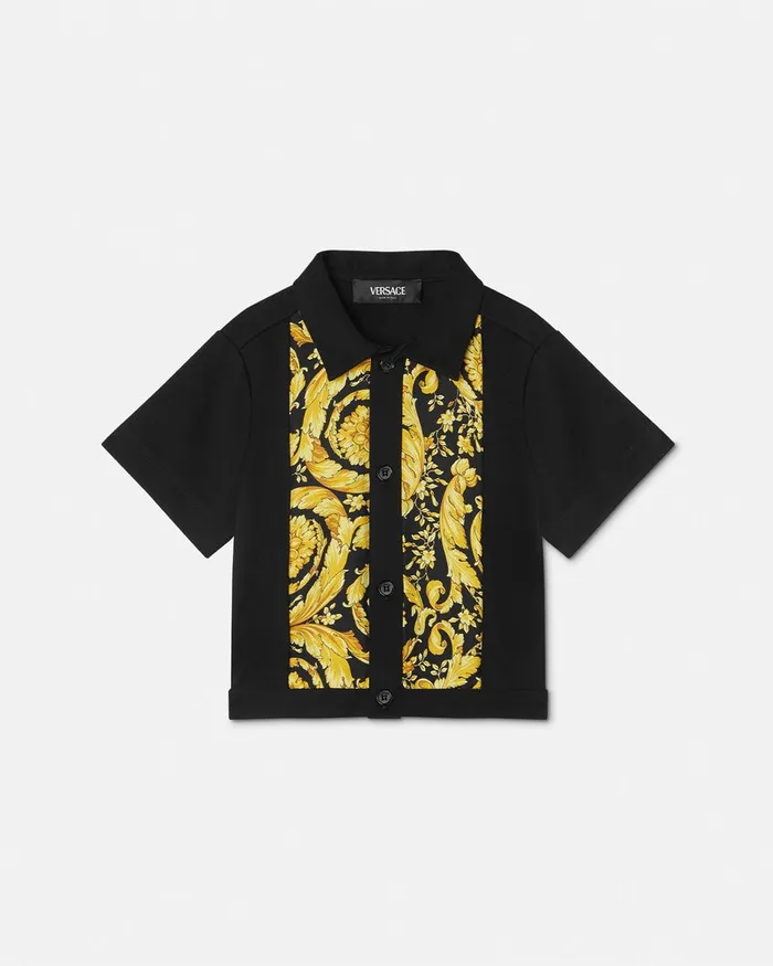 Versace Shirts and Tshirts Kids Barocco Baby Overshirt Black