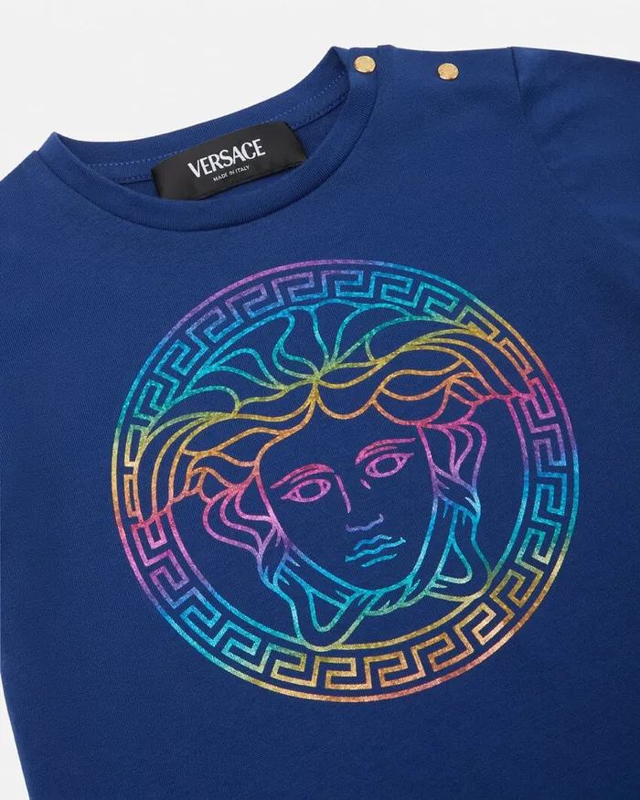 Versace Shirts and Tshirts Kids Medusa Baby TShirt Blue