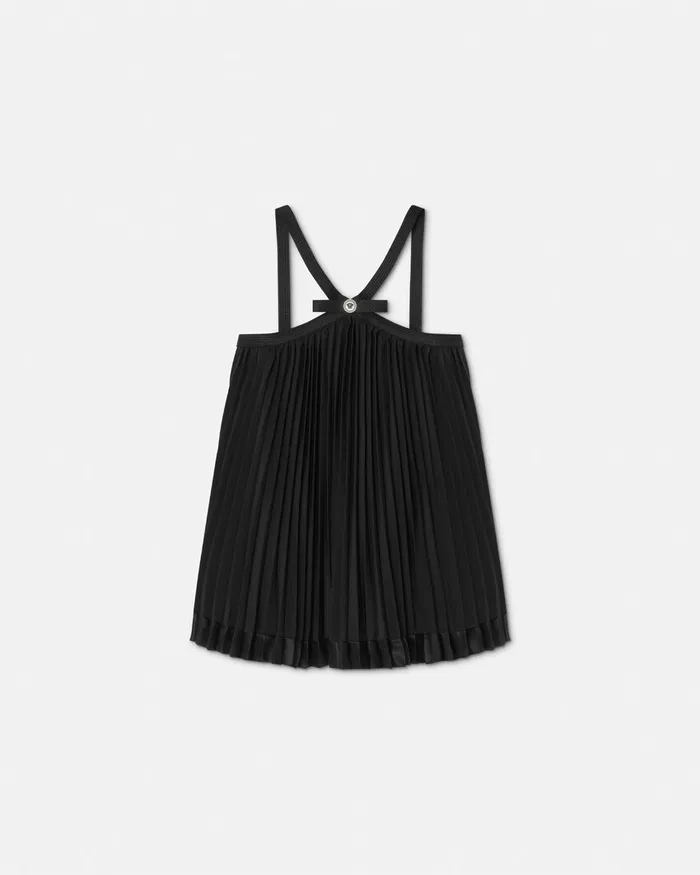 Versace Shirts and Tops Women Pleated Halterneck Top Black
