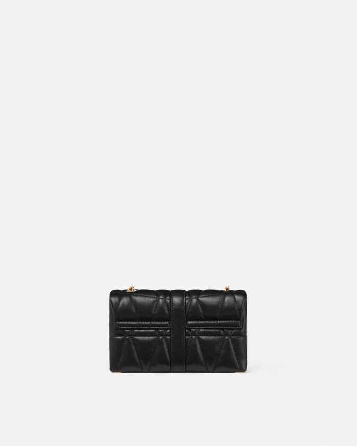 Versace Shoulder and Crossbody Women Kleio Quilted Mini Bag Blackgold