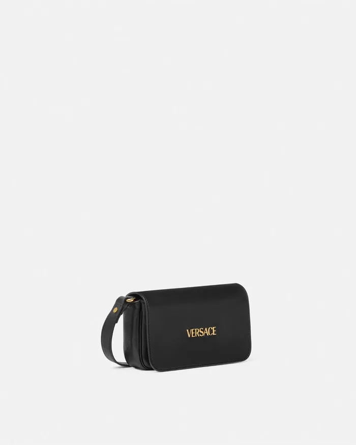 Versace Shoulder and Crossbody WomenMen Tag Mini Bag Blackgold