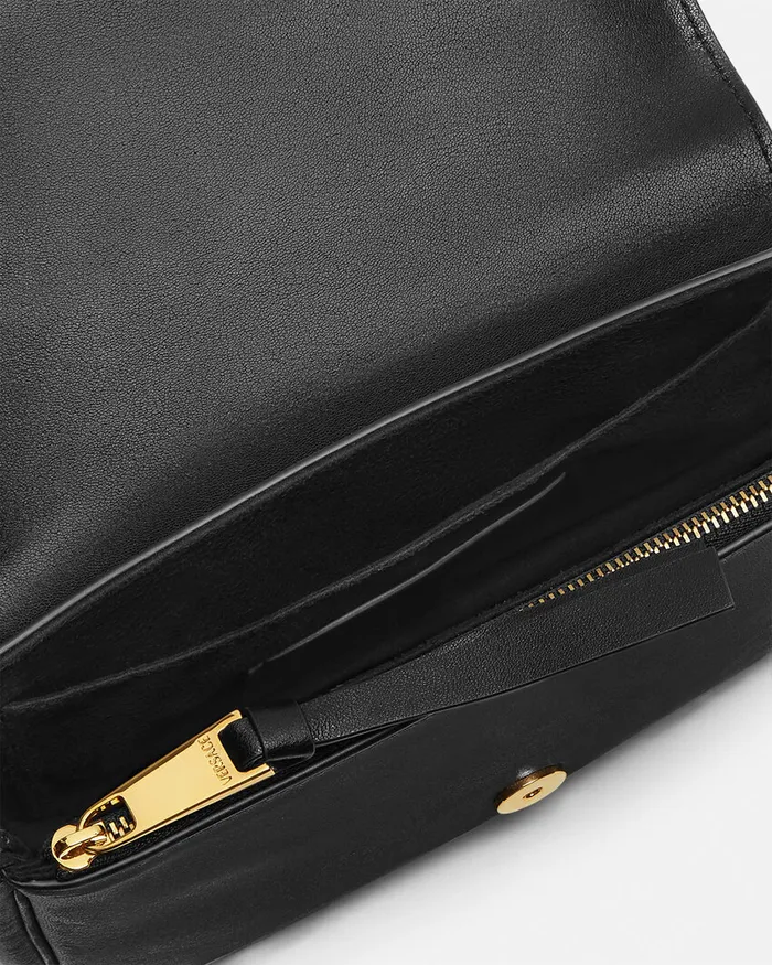 Versace Shoulder and Crossbody WomenMen Tag Mini Bag Blackgold