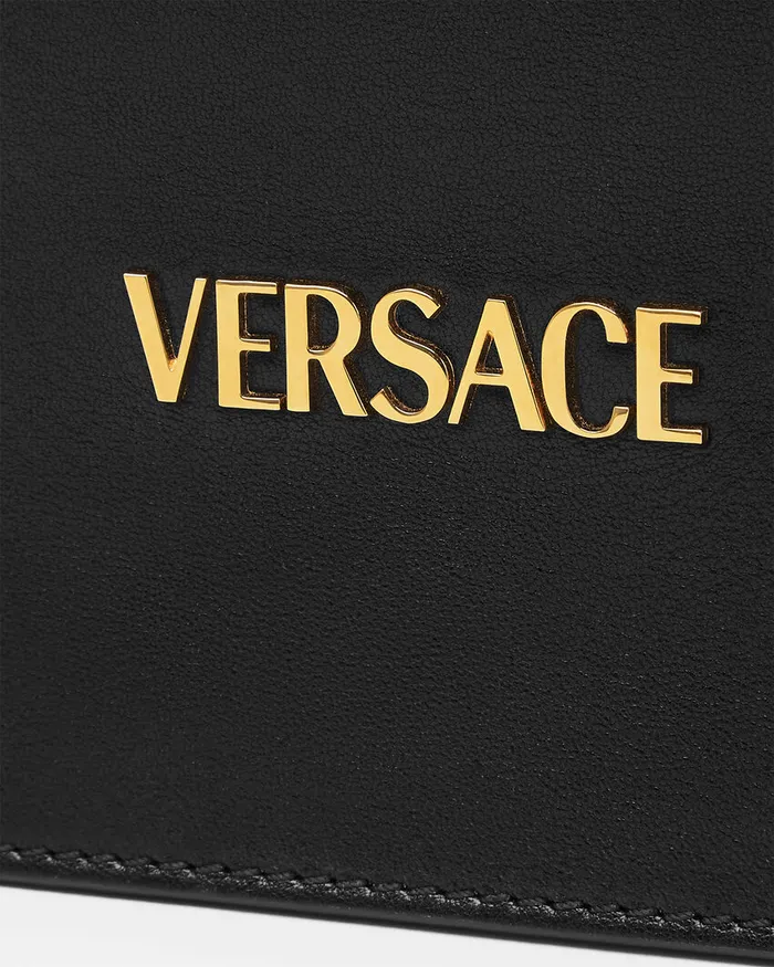 Versace Shoulder and Crossbody WomenMen Tag Mini Bag Blackgold
